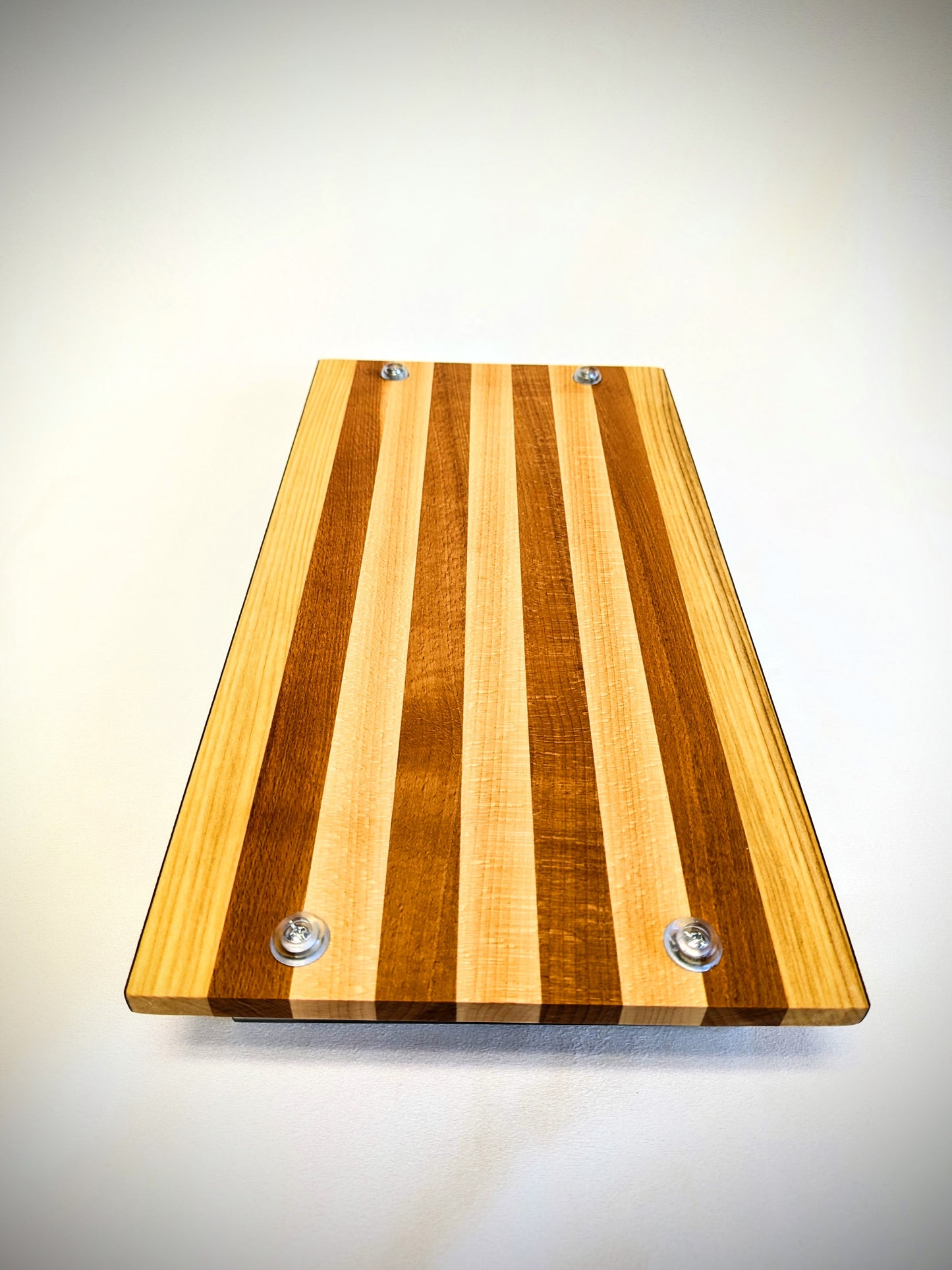 Experience the natural beauty and lasting durability of our handcrafted solid wood serving tray.