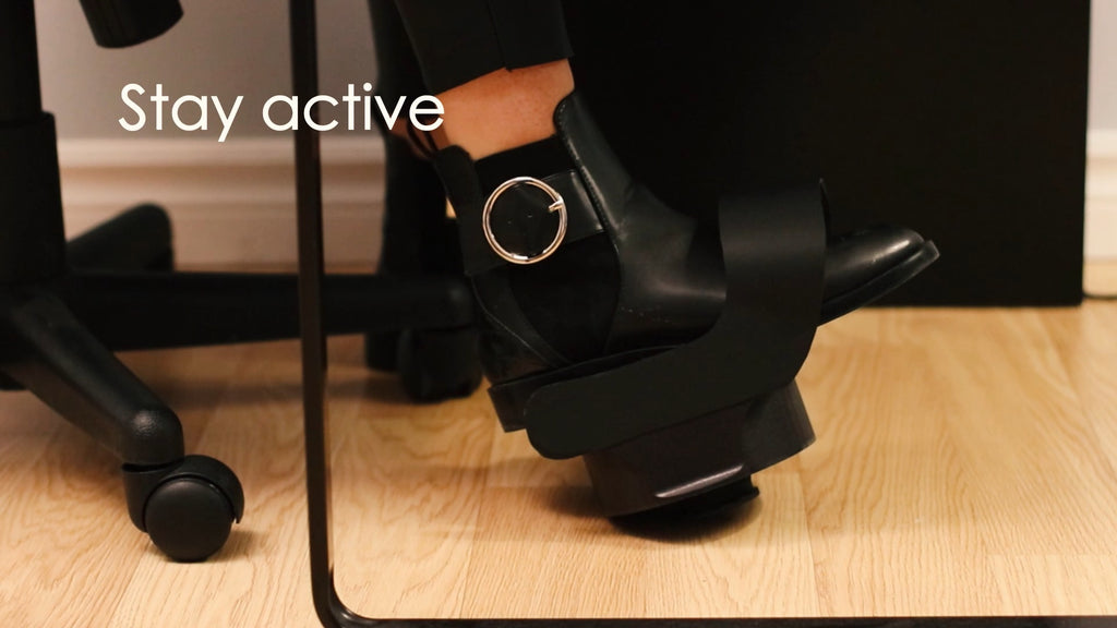 THIS PRODUCT ALLOWS THE USER TO STAY ACTIVE DURING A WORKDAY AND INCREASE YOUR FOCUS. IT ALSO ELEVATES THE LEG TO A COMFORTABLE POSITION.